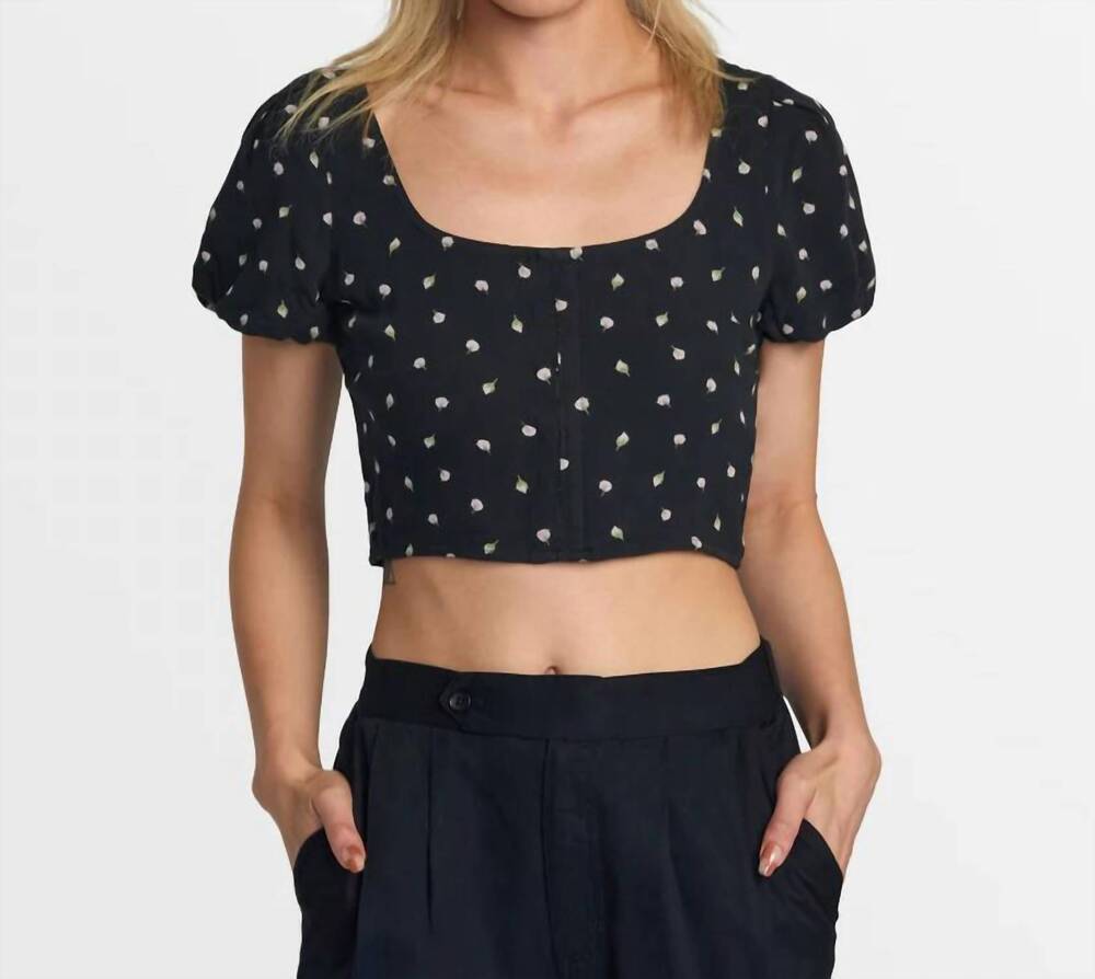 NEW RVCA nova crop top in peach whip